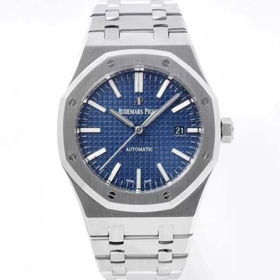 홍콩명품 [오데마피게] 남성용 하이엔드 로얄오크 15400ST.OO.1220ST.03 오토매틱 Cal.3120타입 41mm 블루 와플 다이얼 aud6564  