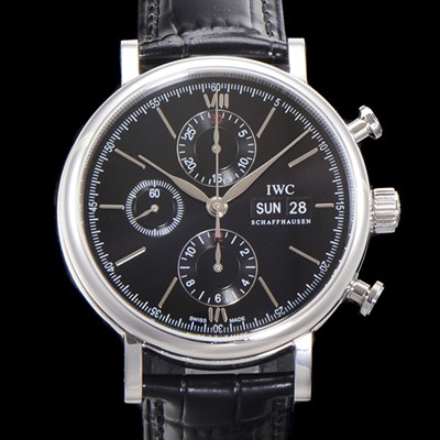 홍콩명품 [아이더블유씨] 남성용 포르토피노 IW391008 오토매틱 무브먼트 42미리 블랙 다이얼 IWC71016  