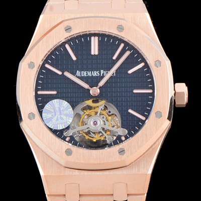 홍콩명품 [오데마피게] 남성용 로얄오크 26510OR.OO.1220OR.01 뚜르비용 한정판 신제품!! 투어빌론 씬-엑스트라 UP!!블랙 와플 다이얼 니켈도금된 세귤 리얼 아시안 투어빌론 탑재 AUD0100  