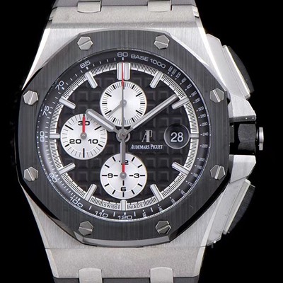 홍콩명품 [오데마피게] 남성용 로얄오크 오프쇼어 26400IO.OO.A004CA.01 리얼세라믹 블랙 와플 다이얼 그레이 러버 스트랩 오토매틱 무브먼트 AUD0205  