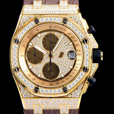 홍콩명품 [오데마피게] 남성용 로얄오크 오프쇼어 26067OR.ZZ.D002CR.01 크로노그래프 럭셔리다이아 풀페이버 18K옐로우골드 다이얼 오토매틱 무브먼트 AUD0400  