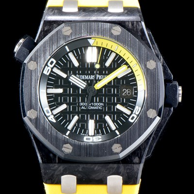 홍콩명품 [오데마피게] 남성용 신형 다이버 모델!! 로얄오크 오프쇼어15706AU.OO.A002CA.01 포지드카본 블랙 와플 다이얼 오토매틱 무브먼트 AUD0234  