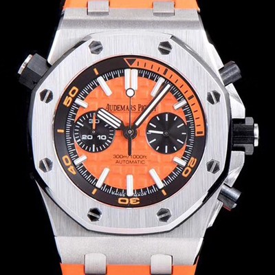 홍콩명품 [오데마피게] 남성용 로얄오크 오프쇼어 26703ST.OO.A070CA.01 1:1 베스트 에디션 크로노그래프 오렌지 러버 스트랩 오토매틱 무브먼트 AUD0224  