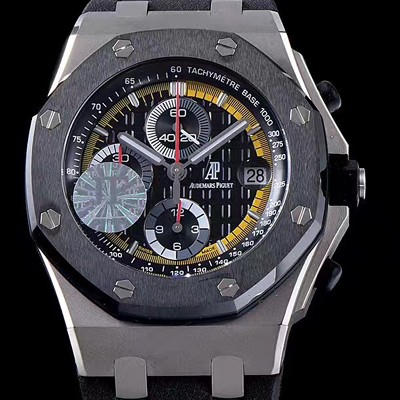 홍콩명품 [오데마피게] 남성용 로얄오크 오프쇼어 티타늄/세라믹 한정판 블랙다이얼 AUD4203  