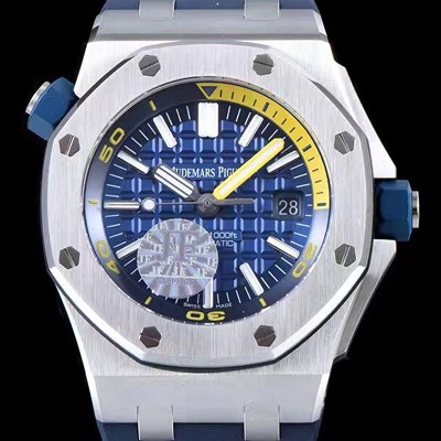 홍콩명품 [오데마피게] 남성용 블루 세라믹 다이버!!로얄오크 오프쇼어15710ST.OO.A038CA.01 블루 와플 다이얼 오토매틱 무브먼 AUD4455  