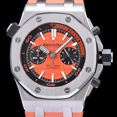 홍콩명품 [오데마피게] 남성용 로얄오크 오프쇼어 크로노그래프 오랜지 다이얼 오토매틱 무브먼트 AUD0452  