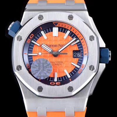 홍콩명품 [오데마피게] 남성용 오랜지 세라믹 다이버!!로얄오크 오프쇼어15710ST.OO.A038CA.01 오랜지 와플 다이얼 오토매틱 무브먼트 AUD4453  