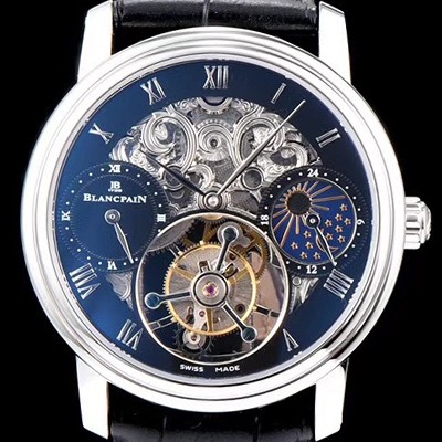 홍콩명품 [블랑팡] 남성용 VIP타입 리얼 뚜르비용 블랙 다이얼 투어빌론 무브먼트 BLA4210  