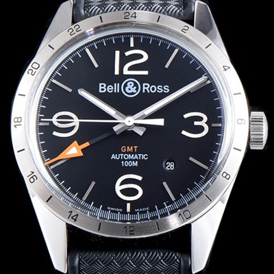 홍콩명품 [벨엔로즈] 남성용 빈티지 BRV123-BL-GMT/SRB GMT 신형 모델 블랙 다이얼 스위스 ETA 2836-2오토매틱 무브먼트 BEL4231  