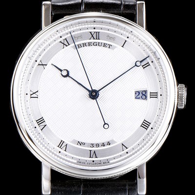 홍콩명품 [브레게] 남성용 클래식 No.3944 최신버전 업그레이드형 5177BB/12/9V6 실버 텍스쳐드 다이얼 오토매틱 무브먼트 BRG0443  