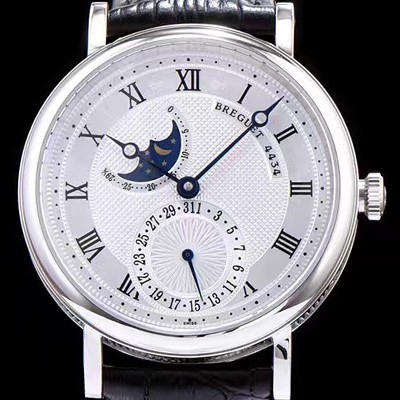 홍콩명품 [브레게] 남성용 클레식 워치 문페이즈 실버 텍스쳐 다이얼 오토매틱 무브먼트 BRG4213  