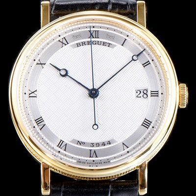 홍콩명품 [브레게] 남성용 클래식 No.3944 최신버전 업그레이드형 5177BA/12/9V6 18K 옐로우 골드 실버 텍스쳐드 다이얼 오토매틱 무브먼트 BRG0440  