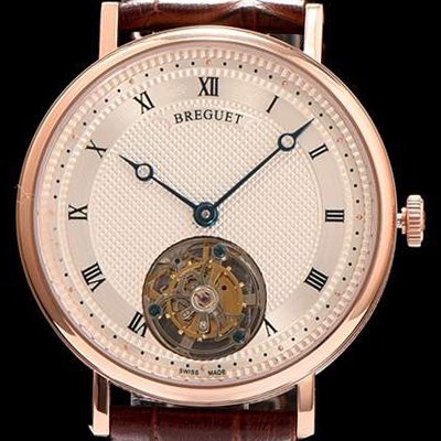 홍콩명품 [브레게] 남성용 클래식 화이트 다이얼 투어빌론 무브먼트 BRG4204  