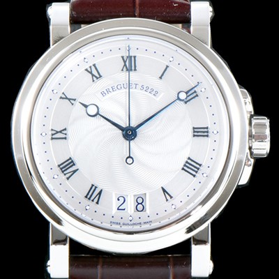 홍콩명품 [브레게] 남성용 마린 컬렉션 5817ST/12/5V8 빅데이트 UP!! 39MM 화이트 물결무늬 다이얼 Cal.517GG HG 오토매틱 무브먼트 BRG0427  