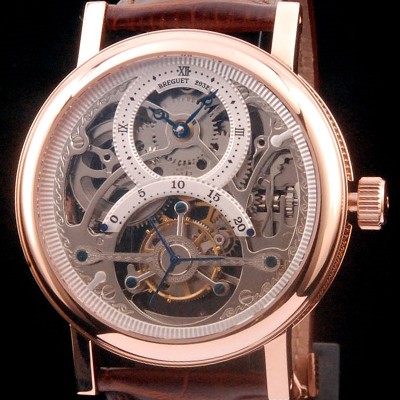 홍콩명품 [브레게] 남성용 VIP타입 리얼 뚜르비용!!클래식 그랜드 컴플리케이션 3355PT/00/986 스켈레톤 다이얼 18K 로즈골드 투어빌론 탑재 무브먼 BRG0440  