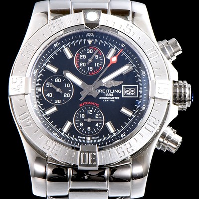 홍콩명품 [브라이틀링] 남성용 슈퍼 어벤져II A1338111|BC32|170A 크로노그래프 블랙 다이얼 브레이슬릿 오토매틱 무브먼트 BRE0253  