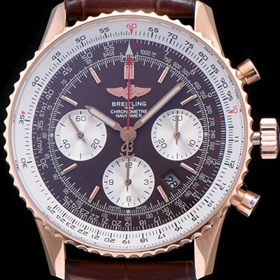 홍콩명품 [브라이틀링] 남성용 네비타이머 크로노그래프 브라운 다이얼 오토매틱 무브먼트 BRE0413  