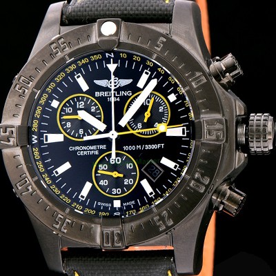 홍콩명품 [브라이틀링] 남성용 원드라이더 44mm 크로노그라프 쿼츠 블랙다이얼 BRE0400  