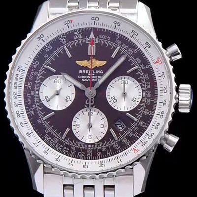 홍콩명품 [브라이틀링] 남성용 네비타이머 크로노그래프 브라운 다이얼 오토매틱 무브먼트 BRE0400  