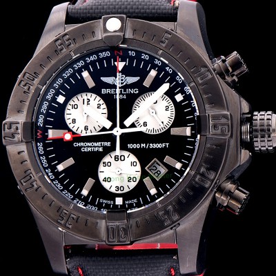 홍콩명품 [브라이틀링] 남성용 원드라이더 44mm 크로노그라프 쿼츠 블랙다이얼 BRE0401  
