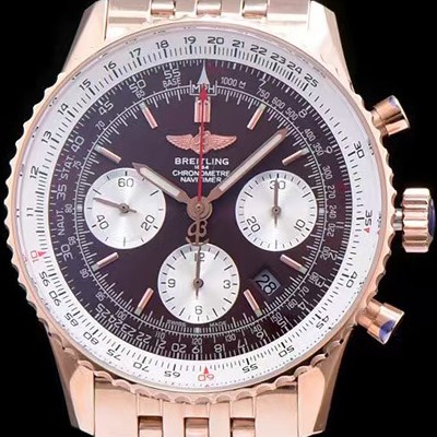 홍콩명품 [브라이틀링] 남성용 네비타이머 크로노그래프 브라운 다이얼 오토매틱 무브먼트 BRE0410  