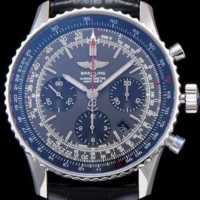 홍콩명품 [브라이틀링] 남성용 네비타이머 크로노그래프 그레이 다이얼 오토매틱 무브먼트 BRE0415  