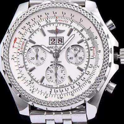 홍콩명품 [브라이틀링] 남성용 밴틀리 6.75 빅데이트 화이트 다이얼 BRE0400  