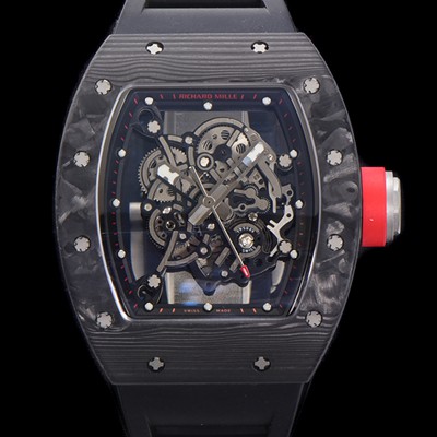 홍콩명품 [리차드밀레] 남성용 RM055 NTPT 카본케이스 50미리 스켈레톤 다이얼 기계식 수동형 무브먼트 RIC73899  