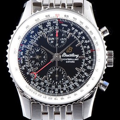 홍콩명품 [브라이틀링] 남성용 네비타이머 몽블리앙 다토라 46mm 크로노그래프 블랙 다이얼 오토매틱 무브먼트 BRE40211  