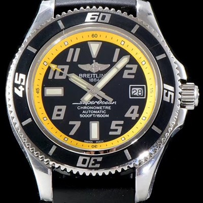 홍콩명품 [브라이틀링] 남성용 2018년 신상 에어로마린 슈퍼오션 블랙다이얼 BRE0225  