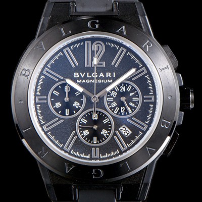 홍콩명품 [불가리] 남성용 신상품 업데이트!! 디아고노 102428 DG42BSMCVDCH 크로노그래프 마그네슘 PVD 블랙 다이얼 쿼츠 무브먼트 BVL4250  