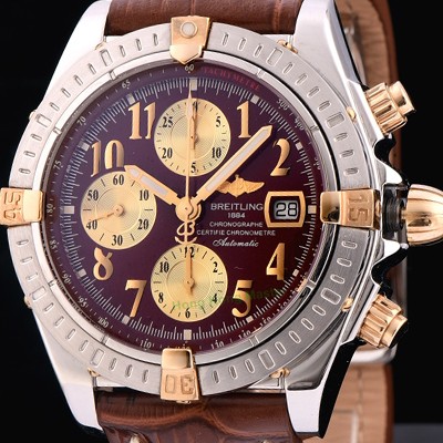 홍콩명품 [브라이틀링] 남성용 크로노매트 크로노그래프 브라운 다이얼 오토매틱 무브먼트 BRE0240  