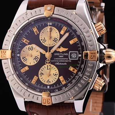 홍콩명품 [브라이틀링] 남성용 크로노매트 크로노그래프 브라운 다이얼 오토매틱 무브먼트 BRE0242  