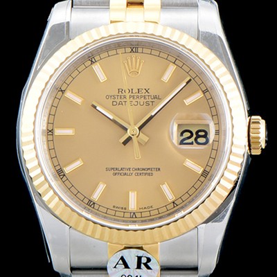 홍콩명품 [로렉스] 남성용 데이져스트 116233 고급스러운 18K 옐로우골드 투톤콤비 샴페인 컬러 다이얼 오토매틱 무브먼트 ROL0545  