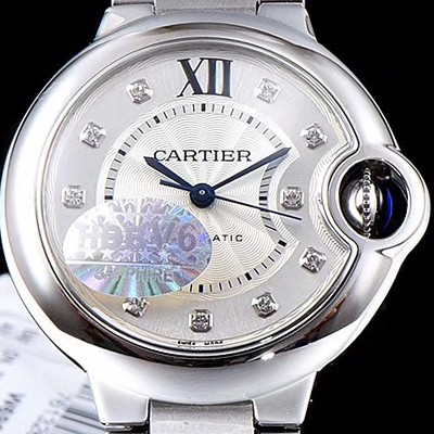 홍콩명품 [까르띠에] 남성용 남녀 베스트모델!!발롱블루 드 까르띠에 WE902075 다이아몬드 인덱스 화이트 실버 썬더스트 브레이슬릿 다이얼 오토매틱 무브먼트 CAR0002  