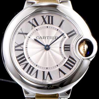 홍콩명품 [까르띠에] 남성용 발롱블루 드 까르띠에 W69008Z3 28-33-36mm 사이즈 18k 옐로골드 투톤 콤비 화이트 실버 썬더스트 다이얼 브레이슬릿 스위스 정품 쿼츠 무브먼트 CAR0020  