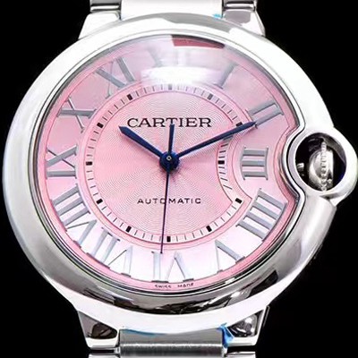 홍콩명품 [까르띠에] 여성용 신상 발롱블루 W6920100모델 시계 핑크 다이얼 ETA2671-2 오토매틱 무브먼트 CAR0135  