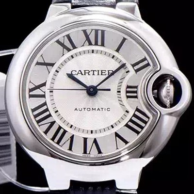 홍콩명품 [까르띠에] 남성용 신형 UP!!발롱블루 드 까르띠에 W6900556 33-36mm 사이즈 화이트 실버 썬더스트 다이얼 오토매틱 무브먼트 CAR0030  