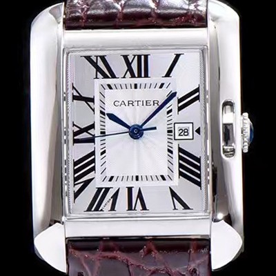 홍콩명품 [까르띠에] 남성용 탱크 W5310031 워치 화이트 다이얼 스위스 정품 쿼츠 무브먼트 CAR0051  