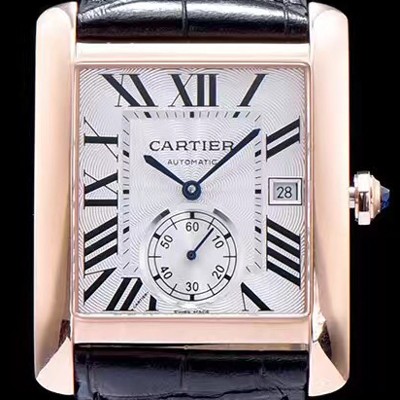 홍콩명품 [까르띠에] 남성용 탱크 화이트 다이얼 오토매틱 무브먼트 CAR0010  