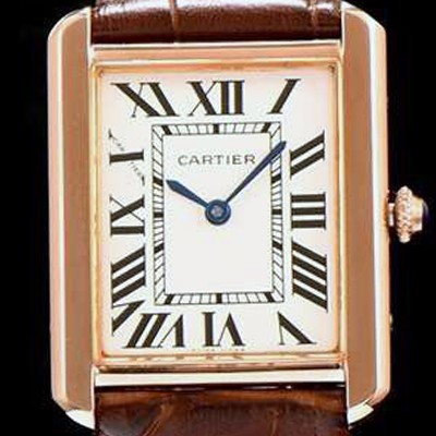 홍콩명품 [까르띠에] 남성용 탱크 로마 인덱스 화이트 다이얼 커플용 쿼츠 무브먼트 CAR0502  
