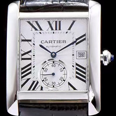 홍콩명품 [까르띠에] 남성용 탱크 화이트 다이얼 오토매틱 무브먼트 CAR0015  