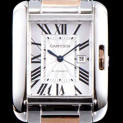 홍콩명품 [까르띠에] 남성용 탱크 W5310007 화이트 다이얼 쿼츠 므브먼트 CAR0531  
