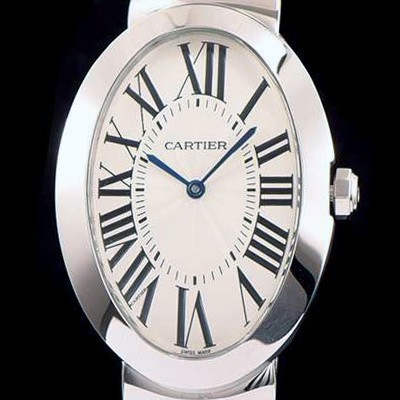 홍콩명품 [까르띠에] 여성용 베누아 스위스 쿼츠 실버 베젤 화이트 다이얼 CAR0011  