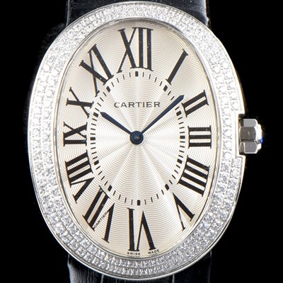 홍콩명품 [까르띠에] 여성용//커플 베누아 스위스 쿼츠 쥬얼리 베젤 화이트 다이얼 CAR0340  