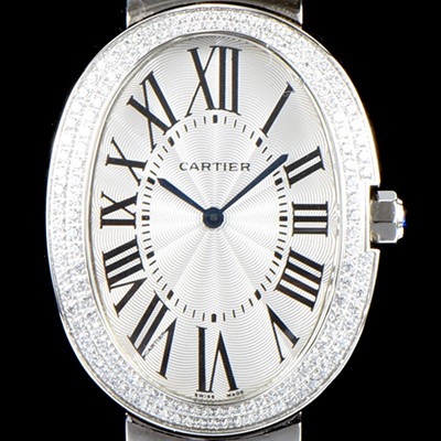 홍콩명품 [까르띠에] 여성용 베누아 워치 WB520010 라지 모델 1:1 수공 맞물림형식 최상급 쥬얼셋팅 화이트 다이얼 스위스 쿼츠 무브먼트 CAR0050  