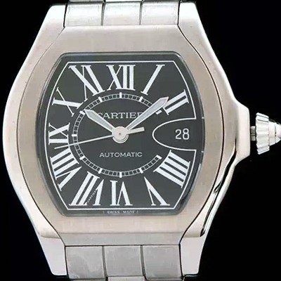 홍콩명품 [까르띠에] 남성용 로드스터 스위스 2824 무브먼트 블랙 다이얼 CAR0304  