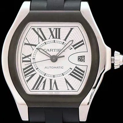 홍콩명품 [까르띠에] 남성용 로드스터 스위스 2824 무브먼트 화이트 다이얼 CAR0310  