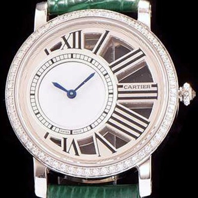 홍콩명품 [까르띠에] 남성용 로통드 드 까르띠에 화이트 다이얼 쿼츠 무브먼트 CAR0510  