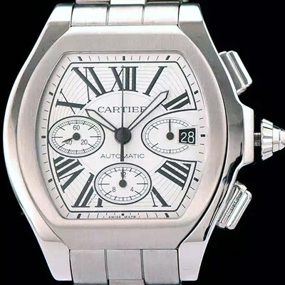 홍콩명품 [까르띠에] 남성용 로드스터 크로노그래프 화이트다이얼 CAR0301  